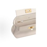 HERMES 24/24 29 Gold buckle detachable shoulder strap single-shoulder handbag, women\'s milkshake white